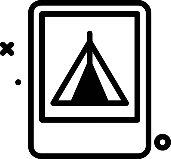 Camping Web Icon Einfache Vektorillustration — Stockvektor