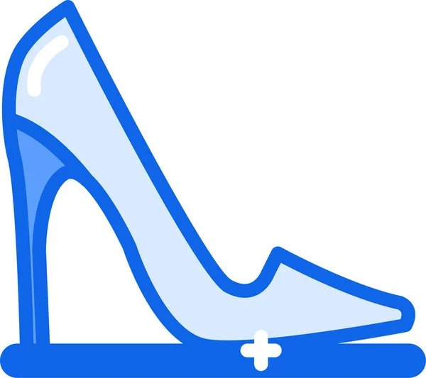 青い靴イラスト白い背景のベクトル — ストックベクタ