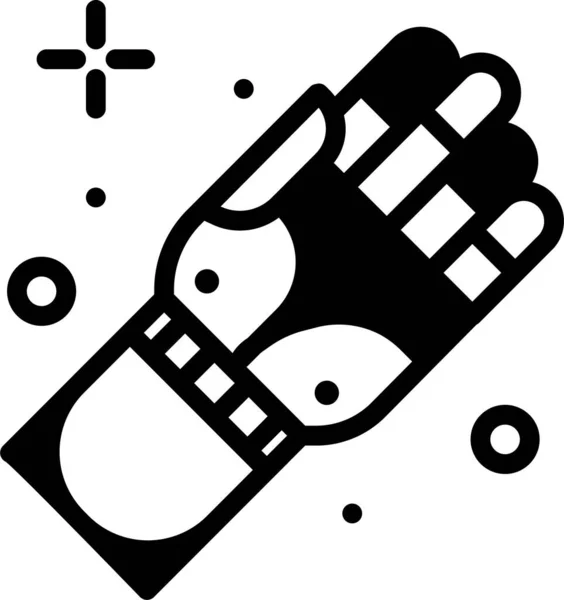 Guantes Icono Web Ilustración Simple — Vector de stock