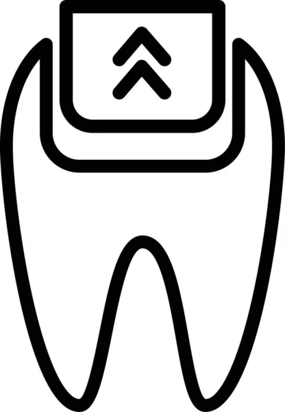 Zubařská Péče Jednoduchá Ilustrace — Stockový vektor