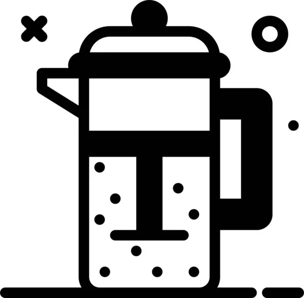 Kaffeemaschine Einfaches Design — Stockvektor