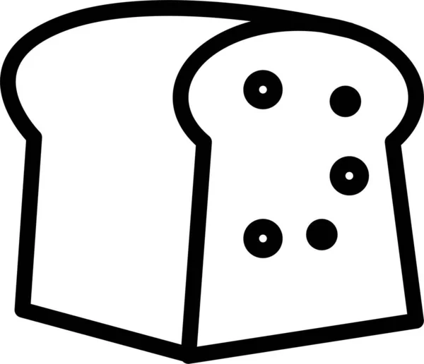 Brot Web Symbol Einfache Vektorillustration — Stockvektor