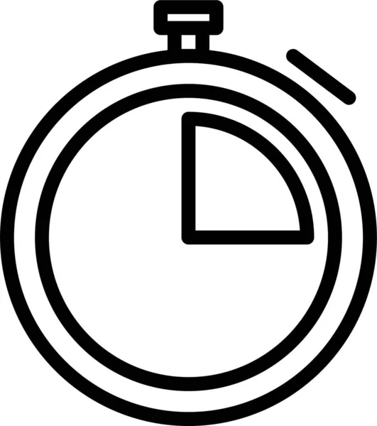 Ist Uhr Web Symbol Einfache Illustration — Stockvektor