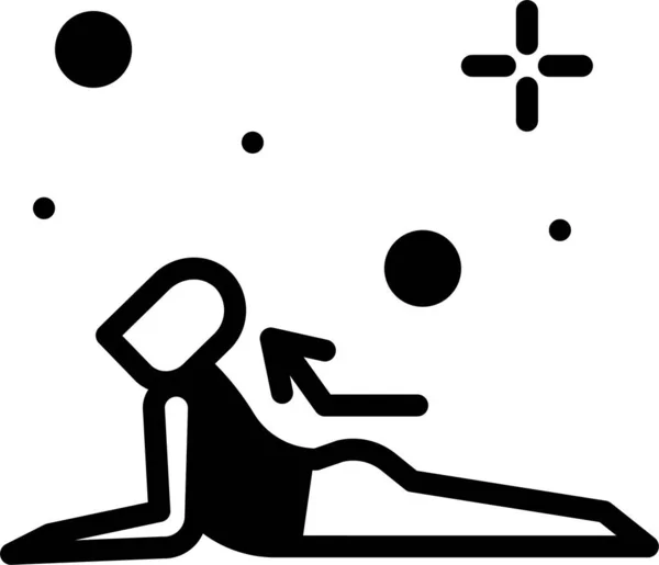 Meditation Web Symbol Vektorillustration — Stockvektor