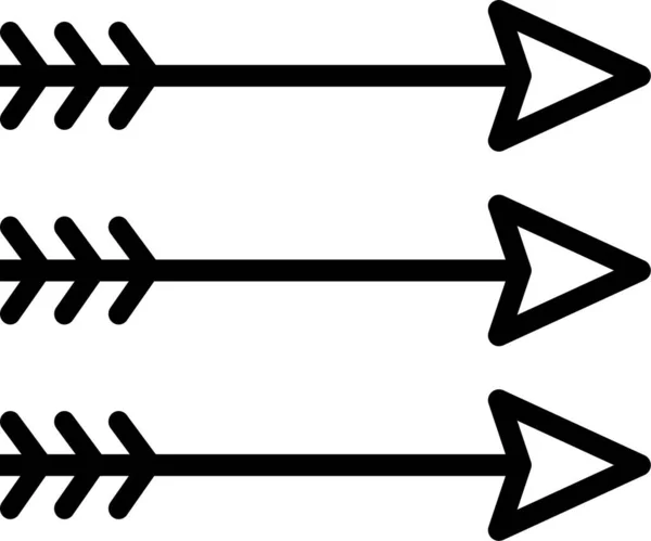 Flèche Arc Icône Web Illustration Vectorielle Simple — Image vectorielle