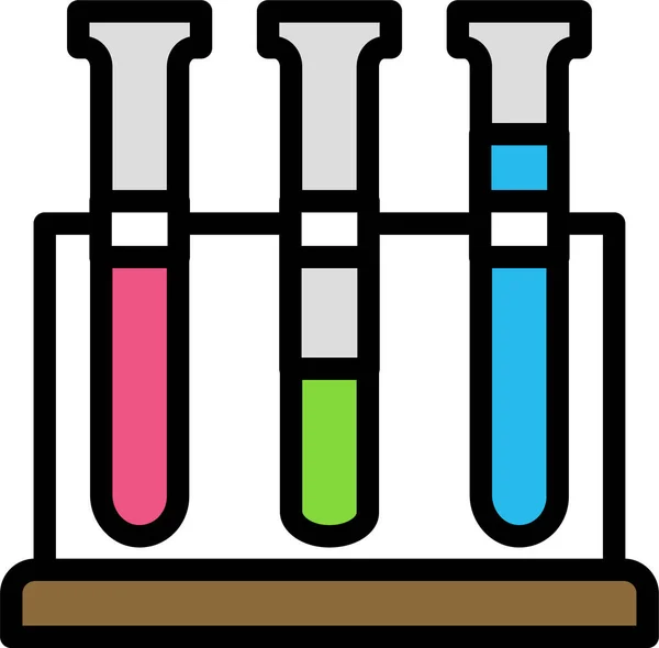 Значок Пробирки Простая Иллюстрация Векторных Значков Лабораторных Фляжек Веб Дизайна — стоковый вектор