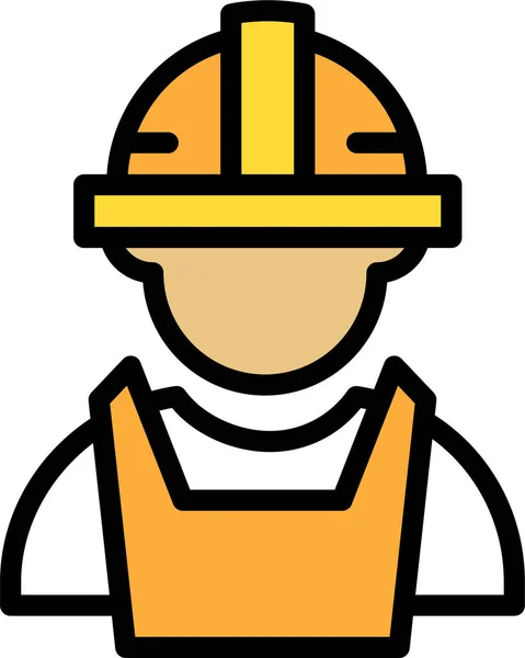 Trabajador Icono Vector Moderno Diseño Simple — Vector de stock