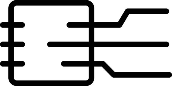 Ikona Połączenia Internetowego Prosty Wektor Ilustracji — Wektor stockowy