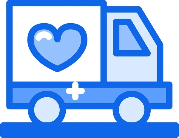 Ambulance Icône Web Illustration Simple — Image vectorielle