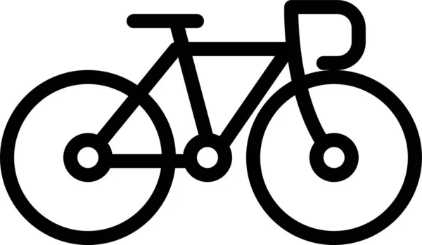 Bicicleta Ícone Web Ilustração Simples — Vetor de Stock