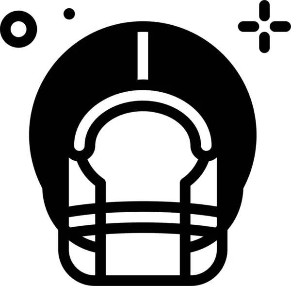 Rugby Helm Einfaches Design — Stockvektor