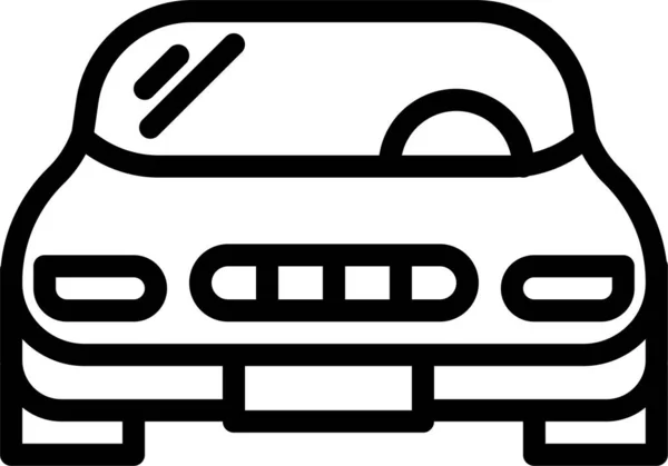 Coche Icono Web Ilustración Simple — Vector de stock