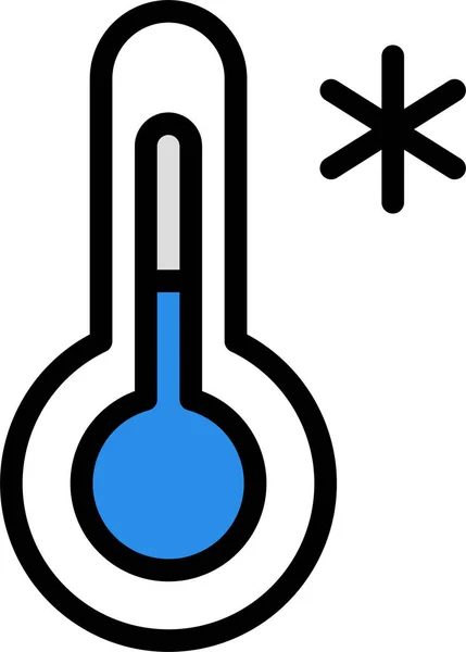温度計 ウェブアイコンシンプルなデザイン — ストックベクタ