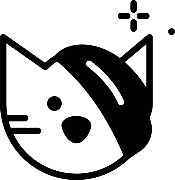 Gato Icono Web Ilustración Simple — Archivo Imágenes Vectoriales