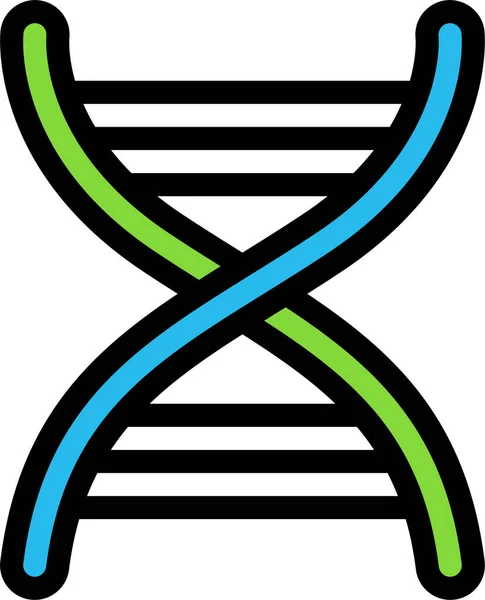 Dna Web Simgesi Basit Illüstrasyon — Stok Vektör