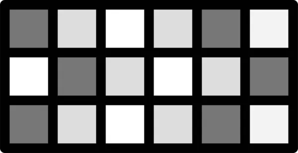 Černobílá Vektorová Ilustrace Mřížky Okna — Stockový vektor