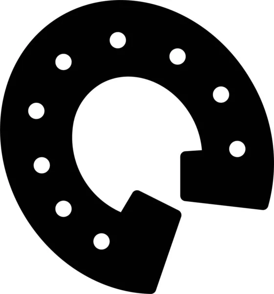 Donut Icono Web Diseño Simple — Archivo Imágenes Vectoriales