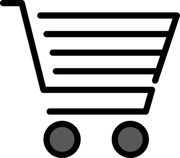 Shopping Cart Simple Illustration — Stock Vector