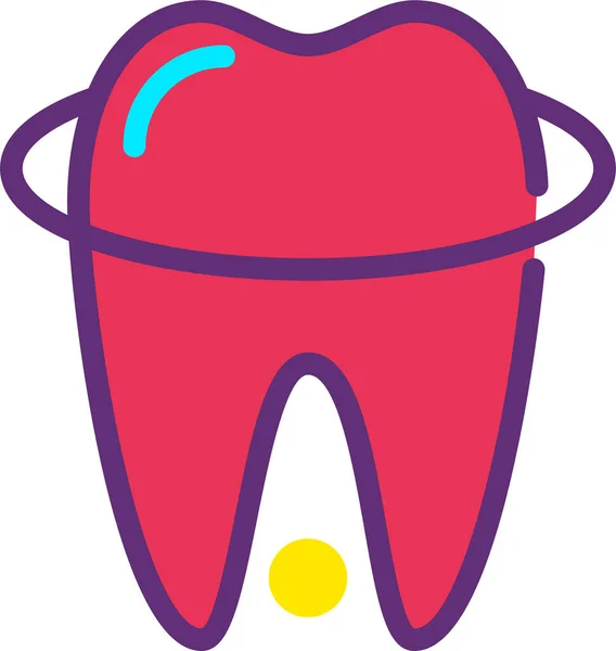 Зубні Втрати Простий Дизайн — стоковий вектор