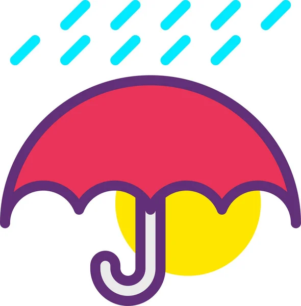 Parasol Ikona Web Prosta Ilustracja — Wektor stockowy
