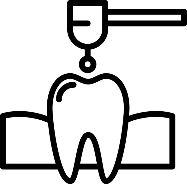 Apparecchi Dentali Semplice Illustrazione — Vettoriale Stock