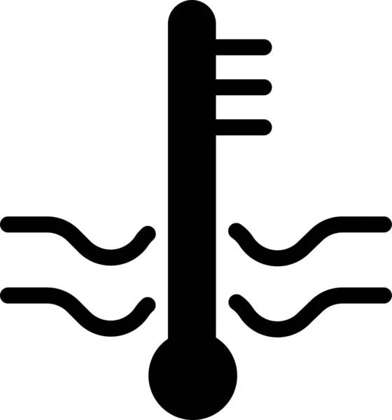 Thermomètre Icône Web Design Simple — Image vectorielle