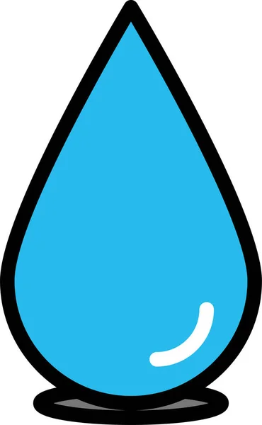 Icono Gota Agua Ilustración Vectorial — Vector de stock