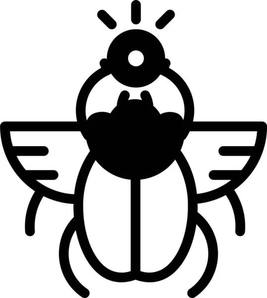 Abeille Icône Web Illustration Simple — Image vectorielle