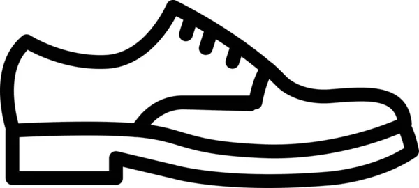 Ayakkabı Web Simgesi Basit Illüstrasyon — Stok Vektör