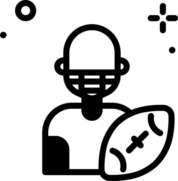 サッカー選手 シンプルなイラスト — ストックベクタ