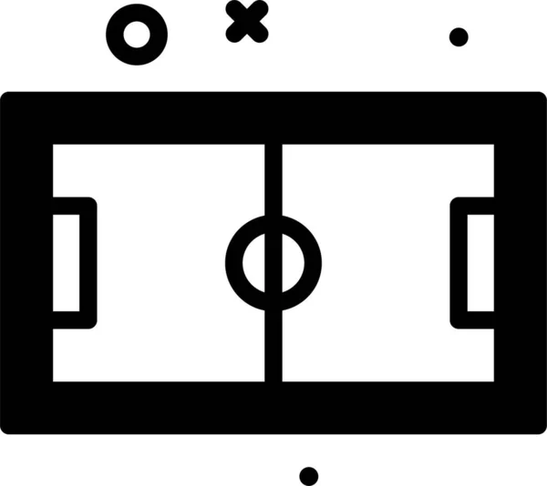 Voetbal Web Icoon Eenvoudige Illustratie — Stockvector