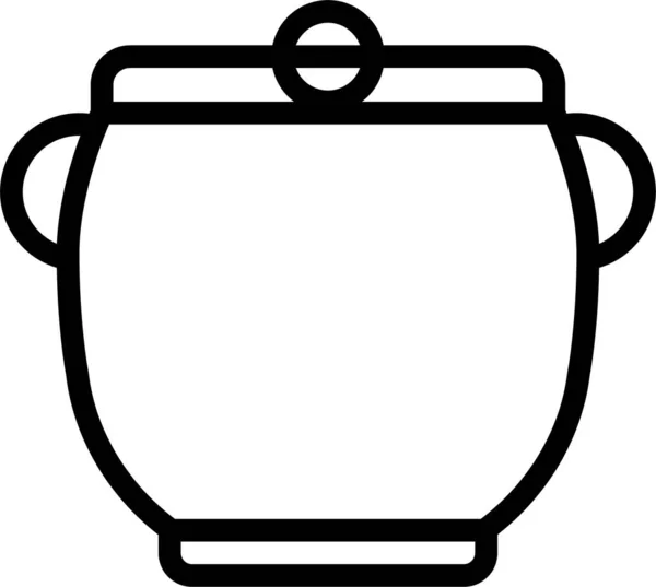 Bule Chá Design Simples — Vetor de Stock