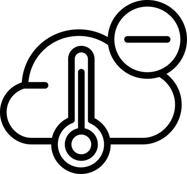 Wetter Web Symbol Einfache Illustration — Stockvektor