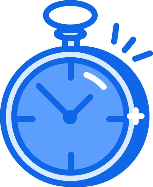 Icono Reloj Ilustración Vectorial Aislada Sobre Fondo Blanco — Vector de stock