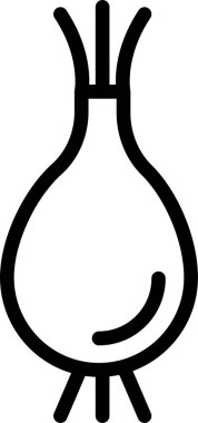 Soğan. Web simgesi basit illüstrasyon