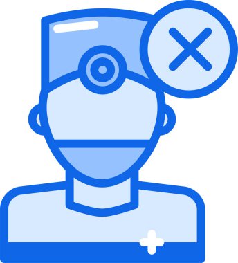 Doktor ikonu. Basit resimleme