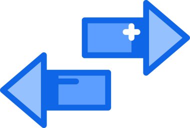 Oklar. Web simgesi basit illüstrasyon