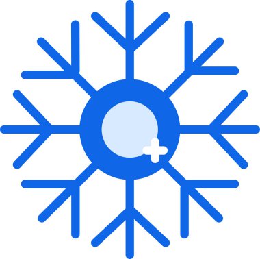 Kar Tanesi simgesinin vektör çizimi