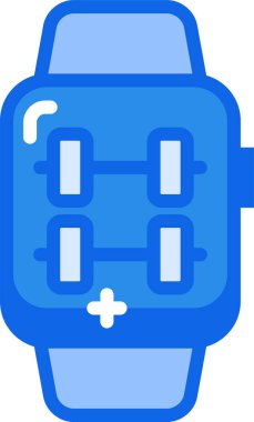 smartwatch simgesi, vektör illüstrasyonu