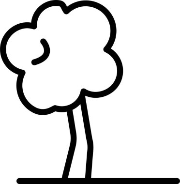 Ağaç. Web simgesi basit illüstrasyon