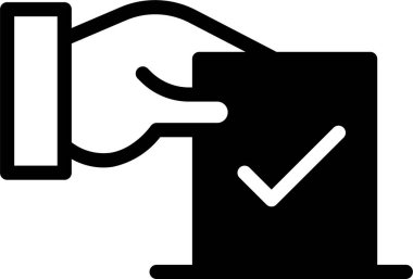 politika web simgesi, basit vektör illüstrasyonu 