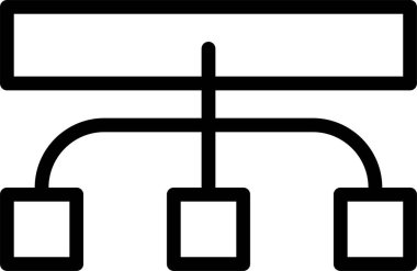 hiyerarşi. Web simgesi basit illüstrasyon