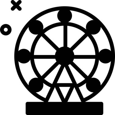 Dönme dolap. Basit resimleme