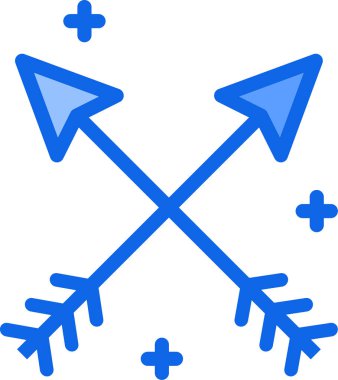 ok ok web simgesi, basit vektör illüstrasyonu