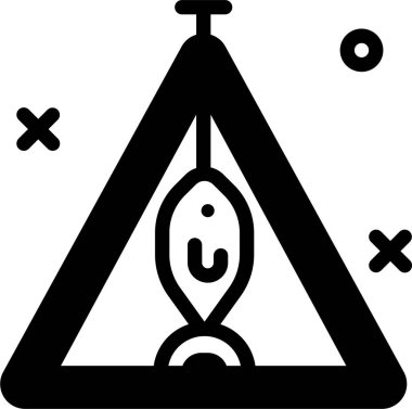 balık simgesi, vektör illüstrasyonu