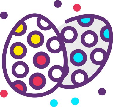 Renkli yumurtalarla soyut arkaplan