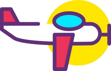 Astronot. Web simgesi basit illüstrasyon