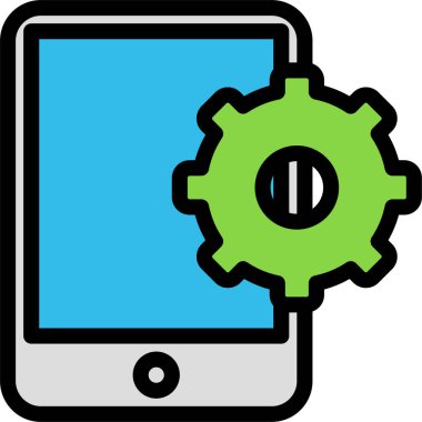 Teknoloji. Web simgesi basit tasarım