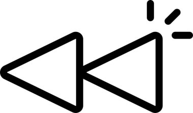 Oynayın. Web simgesi basit illüstrasyon