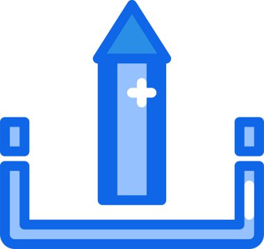 Web simgesi yükle, basit vektör illüstrasyonu 